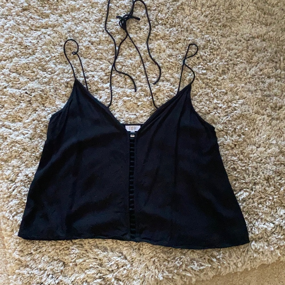 Tobi size small black tank top
